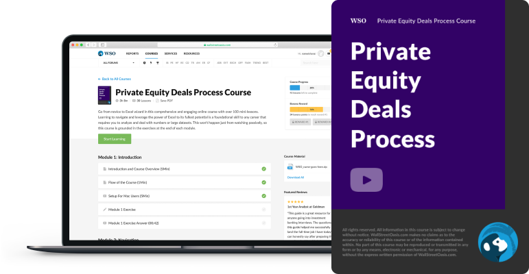 Private Equity Deals Process Course Cover